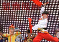 1月31日，演員在晚會(huì )上表演