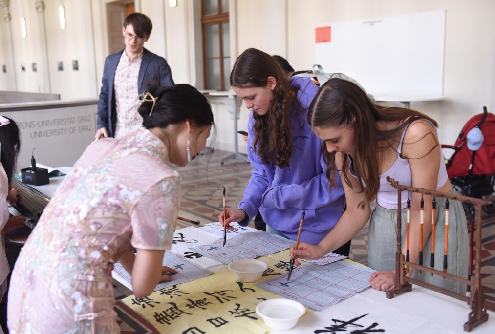 奧地利格拉茨大學(xué)孔子學(xué)院舉辦中國文化體驗活動(dòng)