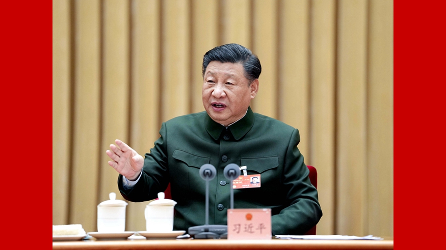 習近平出席解放軍和武警部隊代表團全體會(huì )議